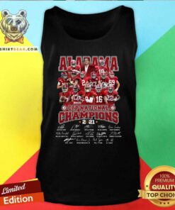 Alabama Crimson Tide CFP National Champions 2021 Signatures Tank Top
