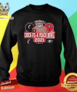 Cincinnati Vs Georgia Peach Chick Fil A Peach Bowl 2021 Sweatshirt