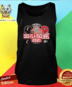 Cincinnati Vs Georgia Peach Chick Fil A Peach Bowl 2021 Tank Top