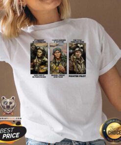 It Cannot Be Inherited I Have Earned It With My Fighter Pilot V-neck - Design By Teeshirtbear.com