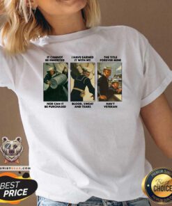 It Cannot Be Inherited I Have Earned It With My Navy Veteran V-neck - Design By Teeshirtbear.com