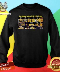 Los Angeles Lakers 2020 2021 Roster Sweatshirt - Design By Teeshirtbear.com