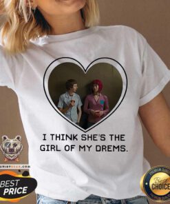 Michael Cera And Mary Elizabeth I Think She’s The Girl Of My Dreams V-neck - Design By Teeshirtbear.com