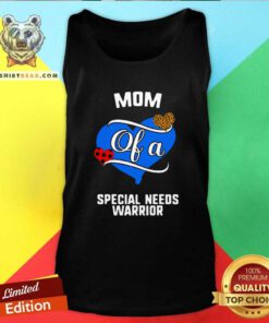 Mom Of A Special Needs Warrior Heart Tank Top - Design By Teeshirtbear.com