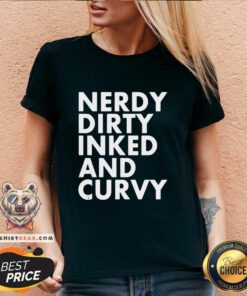 Nerdy Dirty Inked And Curvy V-neck