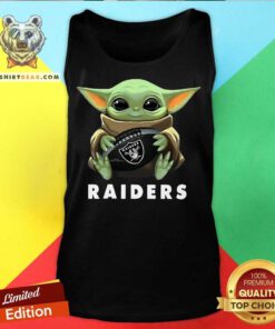 Baby Yoda Hug Oakland Raiders Tank Top - Design By Teeshirtbear.com