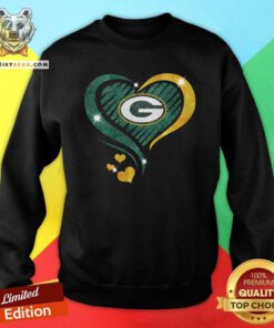 Green Bay Packers Diamond Heart Sweatshirt