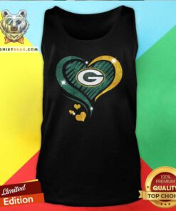 Green Bay Packers Diamond Heart Tank Top