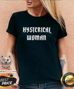 Overwhelmed Hysterical 5 Woman V-neck - Design by Teeshirtbear.com
