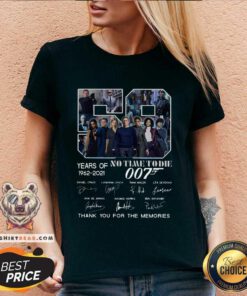 59 Years Of No Time To Die 007 The Memories Signatures V-neck