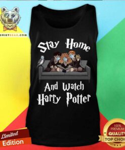 Stay Home And Watch Harry Potter Face Mask Tank Top - Design By Teeshirtbear.com