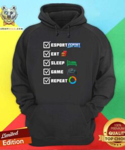 Esport Eat Sleep Game Repeat Hoodie - Design By Teeshirtbear.com