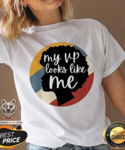 My Vp Looks Like Me Vintage V-neck - Design By Teeshirtbear.com