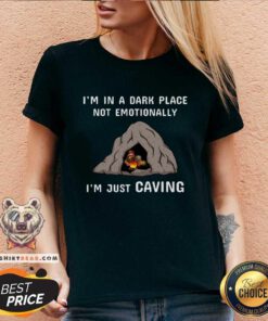 Caving Spelunking Caves Funny Spelunker Caver V-neck - Design By Teeshirtbear.com