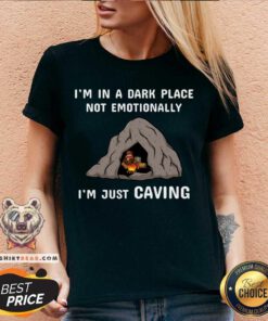 Caving Spelunking Caves Funny Spelunker Caver V-neck - Design By Teeshirtbear.com
