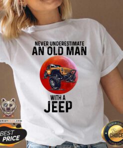 Never Underestimate An Old Man With A Jeep V-neck