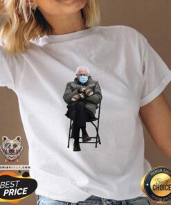 Reluctant The Bernie Sanders 1 Meme Has Merch Now V-neck - Design by Teeshirtbear.com