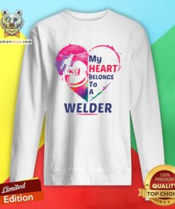 Surprised My Heart Belongs To A 9 Welder Sweatshirt - Design by Teeshirtbear.com