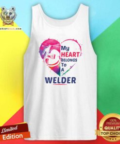 Surprised My Heart Belongs To A 9 Welder Tank Top - Design by Teeshirtbear.com