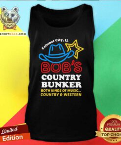 Suspicious Calumet City IL Bobs Country Bunker 2 Music Country And Western Tank Top - Design by Teeshirtbear.com