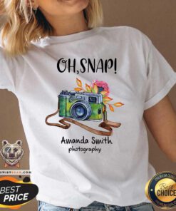 Thoughtful Oh Snap Amanda Smith 1 Photography V-neck - Design by Teeshirtbear.com
