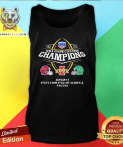 2020 Iowa State Cyclones Champion January State Farm Stadium Glendale Arizona Tank Top - Design By Teeshirtbear.com