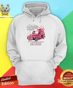 Breast Cancer Is A Journey I Never Planned Or Asked For But I Choose To Love Life Hate The Disease Hoodie