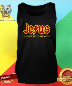Upset Jesus Highway 1 To Heaven Tank Top - Design by Teeshirtbear.com