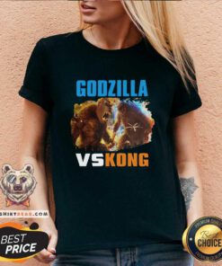 Victimised The Godzilla Vs Kong 17 V-neck - Design by Teeshirtbear.com