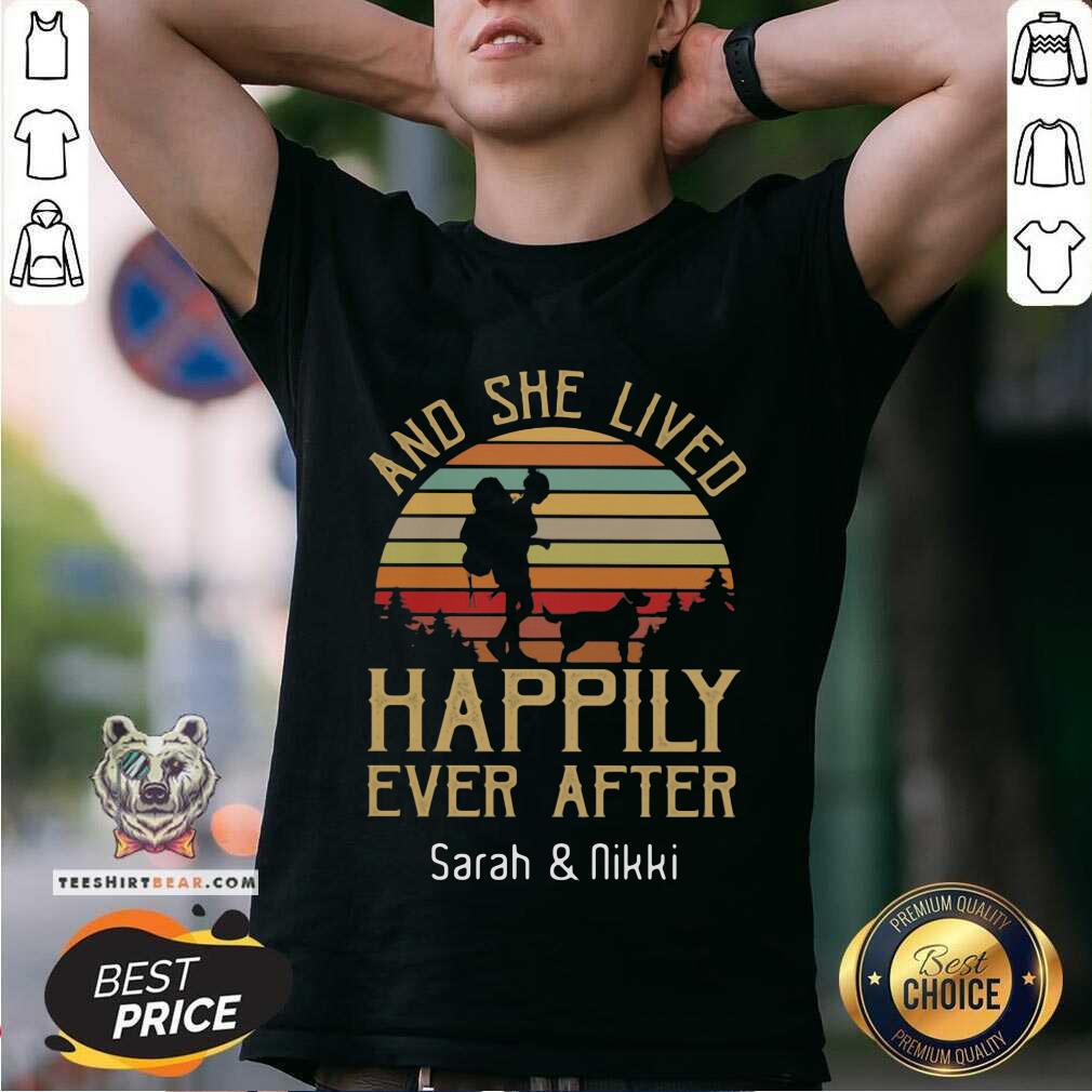 And She Lived Happily Ever 6 After Sarah And Nikki Shirt - Design by Teeshirtbear.com