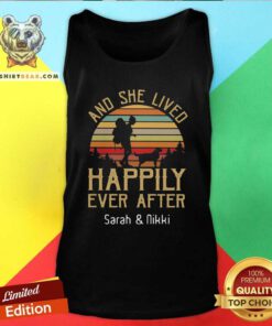 And She Lived Happily Ever 6 After Sarah And Nikki Tank Top - Design by Teeshirtbear.com