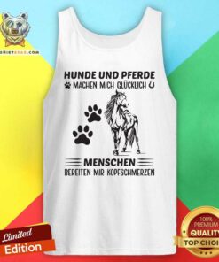 Awesome Hunde Und Prerde Menschen Horse Tank Top