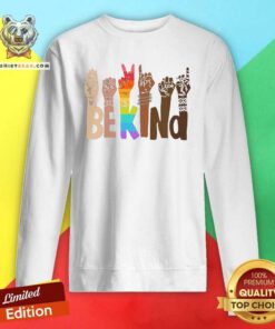 Be Kind 2 Hands LGBT Sweatshirt - Design by Teeshirtbear.com