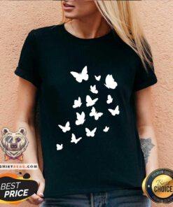 Beautiful Butterfly V-neck