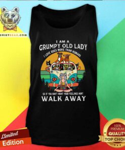 Colorful I Am A Grumpy Old Lady I Love Dogs More Than Humans Tank Top
