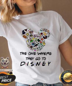 Colorful The One Where They Go To Disney V-neck