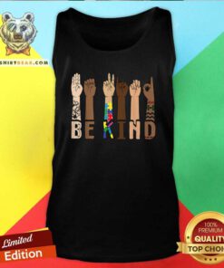 Cool Be Kind Sign Language Hand Talking Teachers Interpreter ASL Tank Top