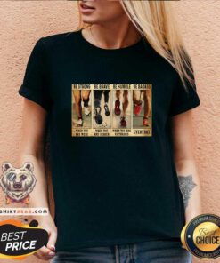 Cool Be Strong When You Are Weak And Be Badass Everday V-neck