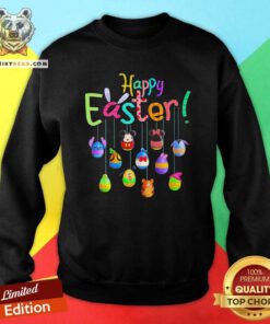 Cute Disney Characters Egg Easter Day 2021 Sweatshirt - Design by Teeshirtbear.com