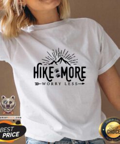 Cute Hike More Worry Less V-neck