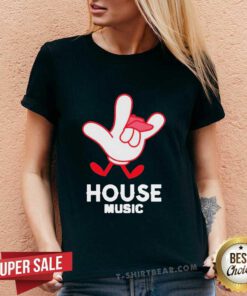 Cute House Music Family Soul Deep V-neck