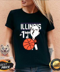 Cute Illinois Fighting Illini Basketball 1 Baby Dicky V-neck