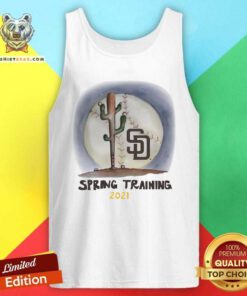 Cute Infant San Diego Padres Tiny Turnip Spring Training Tank Top - Design by Teeshirtbear.com