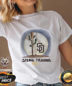 Cute Infant San Diego Padres Tiny Turnip Spring Training V-neck - Design by Teeshirtbear.com