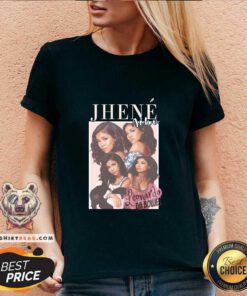 Embarrassed Jhene Aiko 8 X Kehlani V-neck - Design by Teeshirtbear.com