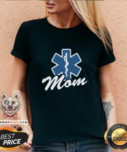 Emt Paramedic Mom 7 V-neck - Design by Teeshirtbear.com