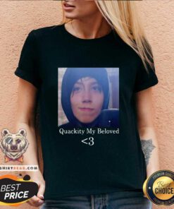 Frustrated Quackity 3 My Beloved V-neck - Design by Teeshirtbear.com
