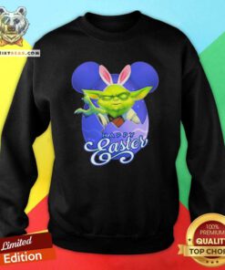 Funny Bunny Master Yoda Disney Happy Easter Day 2021 Sweatshirt - Design by Teeshirtbear.com