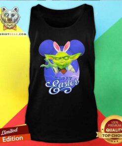 Funny Bunny Master Yoda Disney Happy Easter Day 2021 Tank Top - Design by Teeshirtbear.com