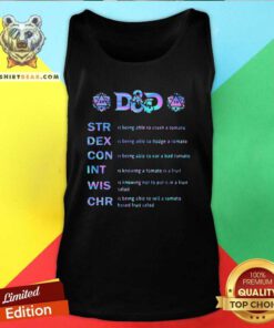 Funny Dad Str Dex Con Int Wis Chr Tank Top - Design by Teeshirtbear.com